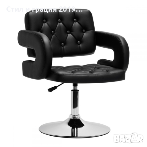 Фризьорски стол Hair System QS-B1801- черен, снимка 1 - Фризьорски столове - 44824742