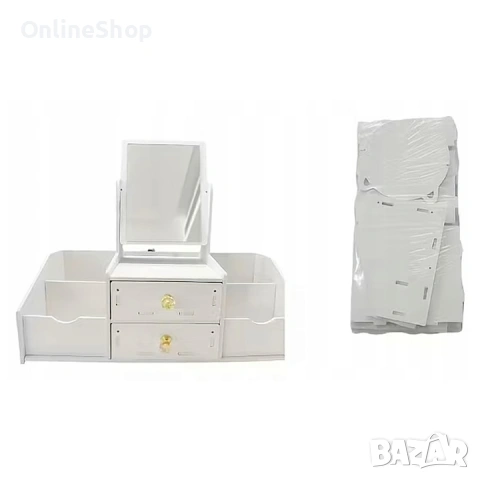 Многофункционален органайзер за грим с огледало, снимка 16 - Други стоки за дома - 53479809