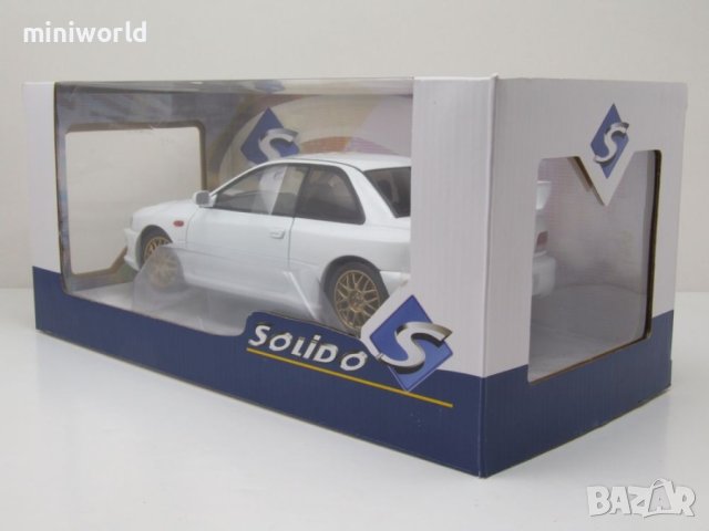 Subaru Impreza 22B 1998 - мащаб 1:18 на Solido моделът е нов в кутия, снимка 10 - Колекции - 44474303