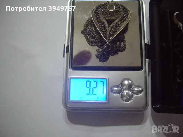 Старо сребърно колие., снимка 4 - Колиета, медальони, синджири - 49315612