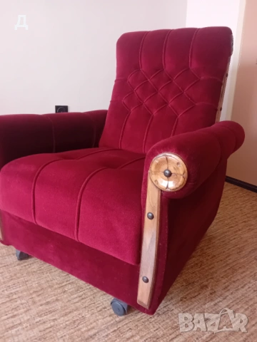 Диван с механизъм  за сън и 2 фотьойла много малко ползвани /холова гарнитура, снимка 3 - Дивани и мека мебел - 53834939