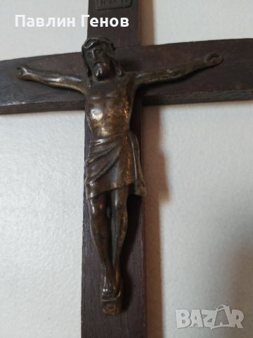Стар кръст , Исус Христос 25х12.5см, снимка 7 - Други ценни предмети - 41394403