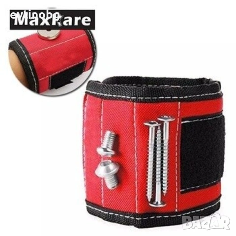 Магнитна гривна /лента за инструменти - синя или черна, снимка 5 - Куфари с инструменти - 53828296