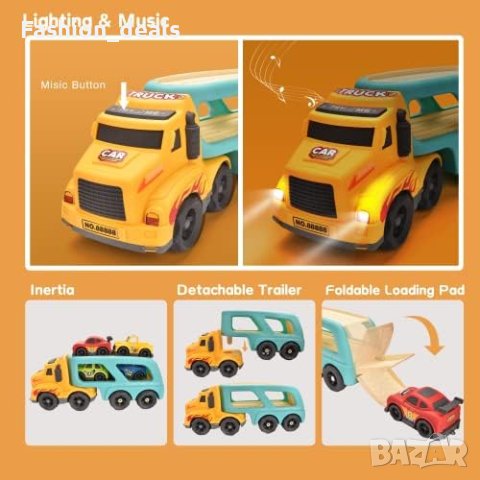 Нов комплект за малки деца Играчки Транспортни коли 1-3 год., снимка 8 - Образователни игри - 41401209