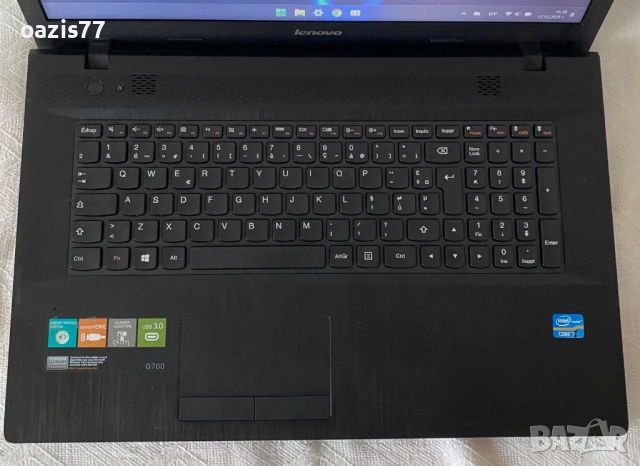  Ново състояние Лаптоп 17  инча ,LENOVO G 700 proc I7 3630  SSD 128 gb,  RAM 12 gb OFICE, снимка 10 - Лаптопи за работа - 52818610