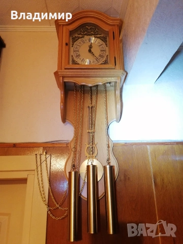 Часовник стенен Уестмистърски Франц Хермле, снимка 3 - Антикварни и старинни предмети - 53514320