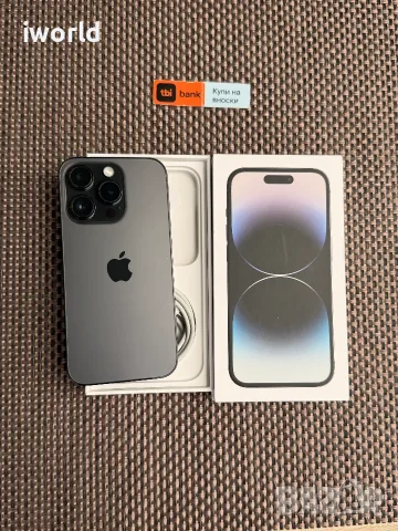100% БАТЕРИЯ ❗️iPhone 14 Pro ❗️Лизинг от 19€/мес ❗️ Space Black 128Gb 📛 черен