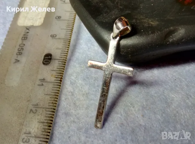СТИЛЕН СРЕБЪРЕН КРЪСТ РОДИРАНО СРЕБРО S925 ПРОБА НАГРЪДНО КРЪСТЧЕ 36516