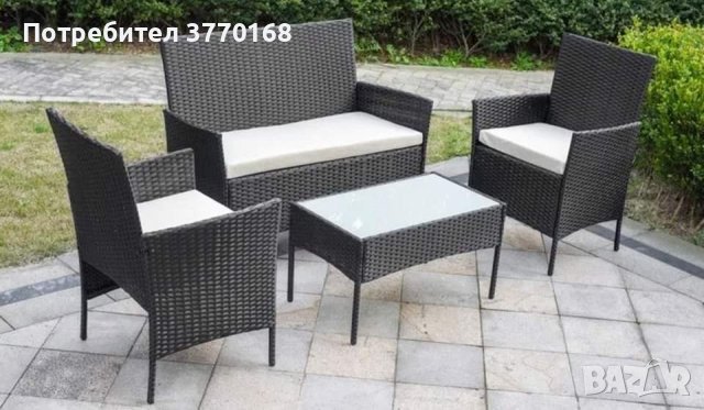 Ратанов комплект градинска мебел , снимка 3 - Градински мебели, декорация  - 41341794
