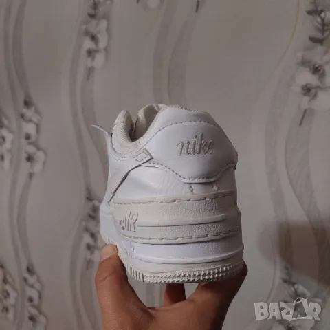 NIKE AIR FORCE 1 Shadow Triple White оригинални маратонки номер 38 , снимка 4 - Маратонки - 47454110