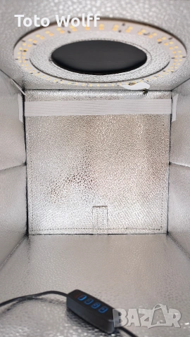 Фото кутия за продуктова фотография 25x25x25см с вградено осветление, снимка 6 - Светкавици, студийно осветление - 53223783