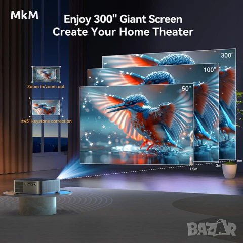 Висок клас прожектор за домашно кино  HYTOBP Y6, снимка 3 - Плейъри, домашно кино, прожектори - 51300125