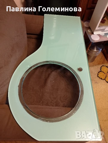 стъклен плот за мивка 