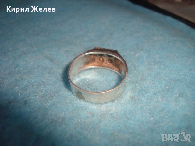 ФЛОРАЛНО ОРНАМЕНТИРАН СКЪПОЦЕНЕН АРТ ДЕКО ПРЪСТЕН СРЕБРО 800 МАЙСТОРСКА ИЗРАБОТКА с ЦИРКОНИ 25833, снимка 9 - Пръстени - 35826011