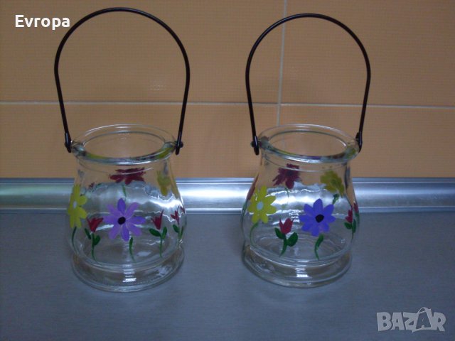 Стъклени фенери., снимка 6 - Декорация за дома - 39395850