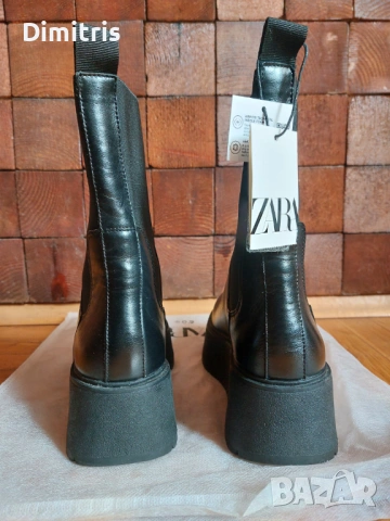 Дамски кожени боти, снимка 3 - Дамски боти - 53403193