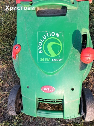 Продавам електрическа косачка за трева BRILL - EVOLUTION - 36 EM , снимка 2 - Градинска техника - 51595959