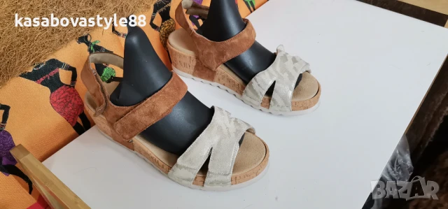 Сандали от естествен велур 39.5н., снимка 7 - Сандали - 51057054