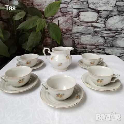 Бароков сервиз за кафе , снимка 4 - Антикварни и старинни предмети - 40856654