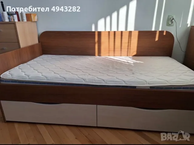 Детско легло с матрак и ракла, снимка 4 - Мебели за детската стая - 55990071