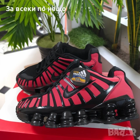 Nike Shox TL Black & Red Thermoreactive Мъжки Маратонки С Кутия👟Мъжки Спортни Обувки Код S413, снимка 3 - Маратонки - 53265706