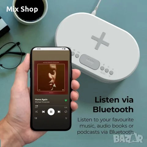 Нов Будилник с USB зарядно и Bluetooth високоговорител, снимка 2 - Bluetooth тонколони - 55789966