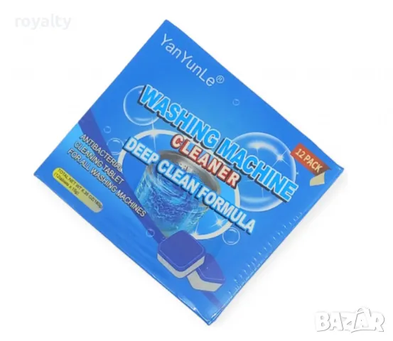 Антибактериални таблетки за почистване на перални 12 бр. в опаковка, снимка 3 - Перилни препарати и омекотители - 49052942