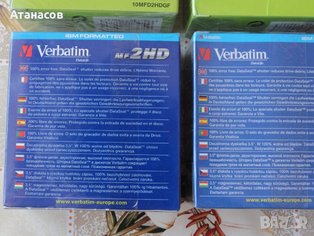 Продавам флопи FDD нови дискети Verbatim 1.44Mb, снимка 5 - Външни хард дискове - 39341845