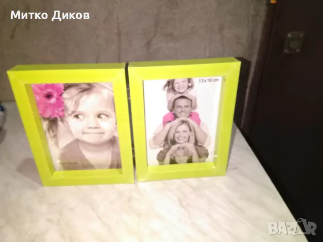 Двойна рамка за снимки фотоси нова външен размер 21х16см и вътр. 18х13см, снимка 9 - Декорация за дома - 49349634