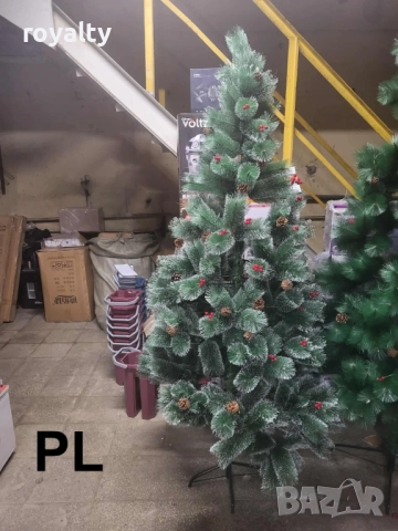 Коледни елхи с бели връхчета – различни размери, снимка 5 - Декорация за дома - 52238364