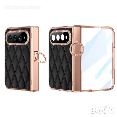 Xiaomi 18 Fold Кожен Калъф с Пръстен Държач и Стъкло – 5 цвята, снимка 12 - Калъфи, кейсове - 56269783