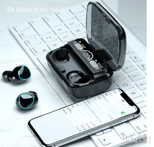 Безжични слушалки M10 с дисплей, снимка 2 - Друга електроника - 41039172
