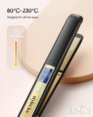 Stylocks професионална пресаза коса с регулируема температура 80-230 градуса, снимка 5 - Преси за коса - 41631071