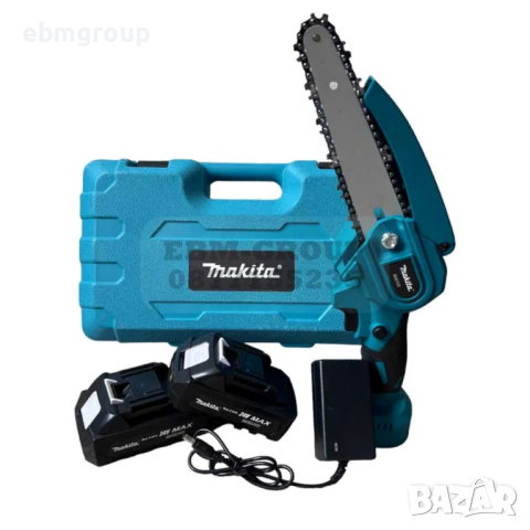 Акумулаторна кастрачка MAKITA 24V Макита резачка 15см. шина 2 БАТЕРИИ, снимка 1 - Други инструменти - 44594301