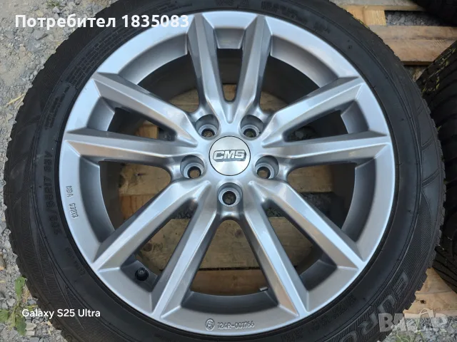 Лети джанти 17ки 5х114.3 CMS + зимни гуми 205/55/17 Falken, снимка 5 - Гуми и джанти - 55823872