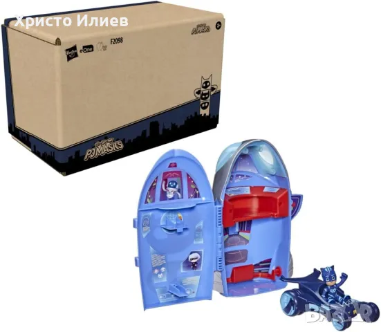 PJ Masks Пижама маски Синя кола с фигурка и ракета щаб 2 в 1, снимка 5 - Коли, камиони, мотори, писти - 49459032