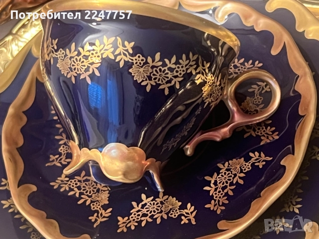 Троен сет порцелан Lichte Kobalt, снимка 4 - Антикварни и старинни предмети - 52771210