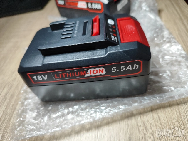 ПРОМО ! 2 бр Einhell Комплект 18 V 5.5 Ah акумулаторни батерии !, снимка 6 - Градинска техника - 53455840