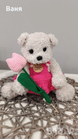 Плетено мече, снимка 11 - Плюшени играчки - 52260213