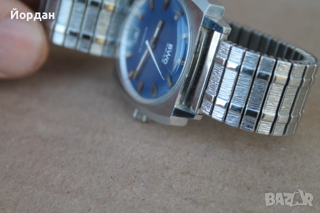 Швейцарски мъжки автоматичен часовник ''BWC'' /25 камъка/, снимка 7 - Мъжки - 52723915