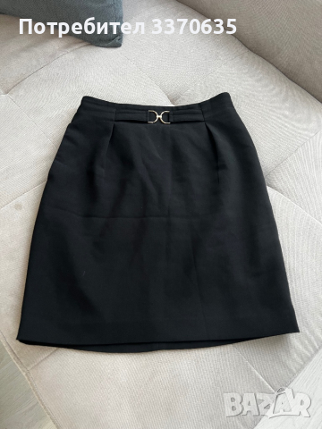 Дамска черна пола H&M, 36 размер, снимка 1 - Поли - 44790353