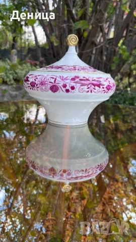 Edelstein Германия Елегантна бонбониера със стилна акцентираща дръжка Височина-16 см и диаметър -16 , снимка 2 - Кутии за храна - 51469509