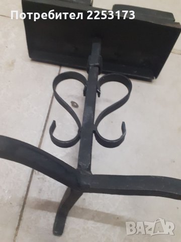Свещник ковано желязо,черен, снимка 4 - Декорация за дома - 34838523