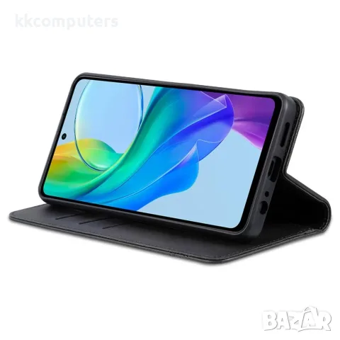 AZNS за vivo Y36 4G / Y36 5G Кожен Калъф Тефтер със Стойка, Портфейл и Скрийн Протектор – 6 цвята, снимка 7 - Калъфи, кейсове - 56070098