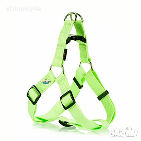 Кучешки нагръдник в светло неонов зелен цвят Кучешки нагръдници Нагръдник за куче, снимка 1