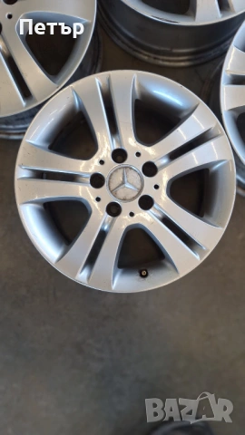 ОРИГИНАЛНИ АЛУМИНИЕВИ ДЖАНТИ МЕРЦЕДЕС  B-Class /А-Class-5x112х66.6-16цола, снимка 4 - Гуми и джанти - 53253766