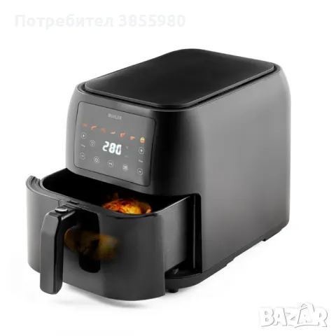 Фритюрник с горещ въздух Muhler MFX-815, 1700W, 8L с подарък книга с 69 рецепти, снимка 9 - Фритюрници - 48256946