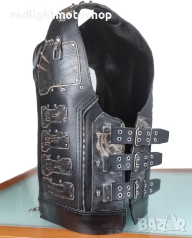 №4675 Атрактивен кожен мото елек, снимка 9 - Аксесоари и консумативи - 47272212