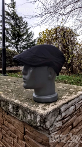 Черен мъжки каскет 2026, снимка 2 - Шапки - 52901136