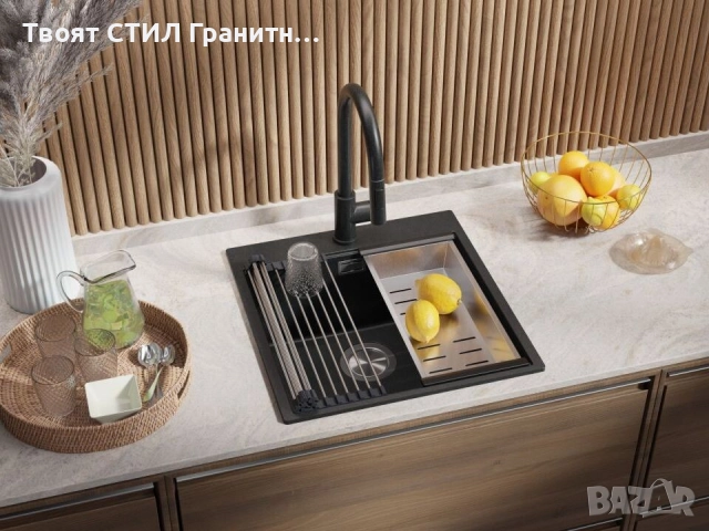 🔥 Промо Оферта – ТОП Модел кухненска мивка Oslo 50 XXL + аксесоари само за 169 Е!, снимка 5 - Мивки - 51497271